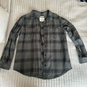 Thread and Supply - Black/Green Flannel with pockets